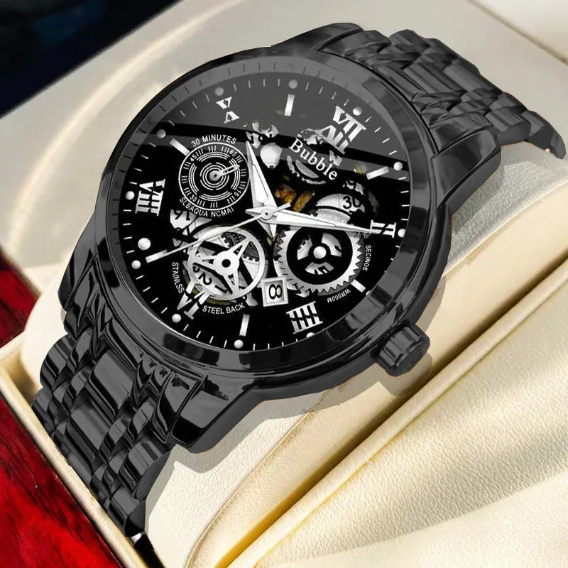 LUNAVA : High-End Quartz Wristwatch for Men — Water-Resistant, Elegant