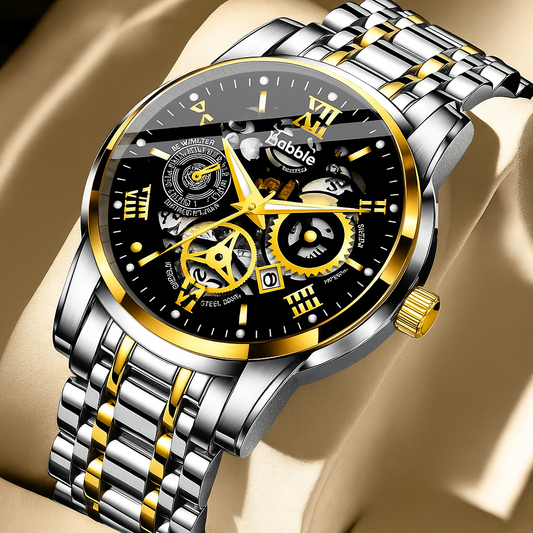 LUNAVA : High-End Quartz Wristwatch for Men — Water-Resistant, Elegant