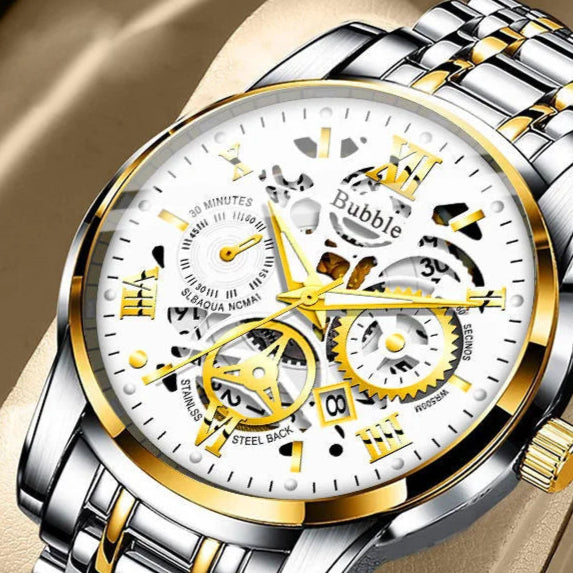 LUNAVA : High-End Quartz Wristwatch for Men — Water-Resistant, Elegant